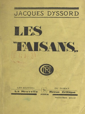 cover image of Les faisans
